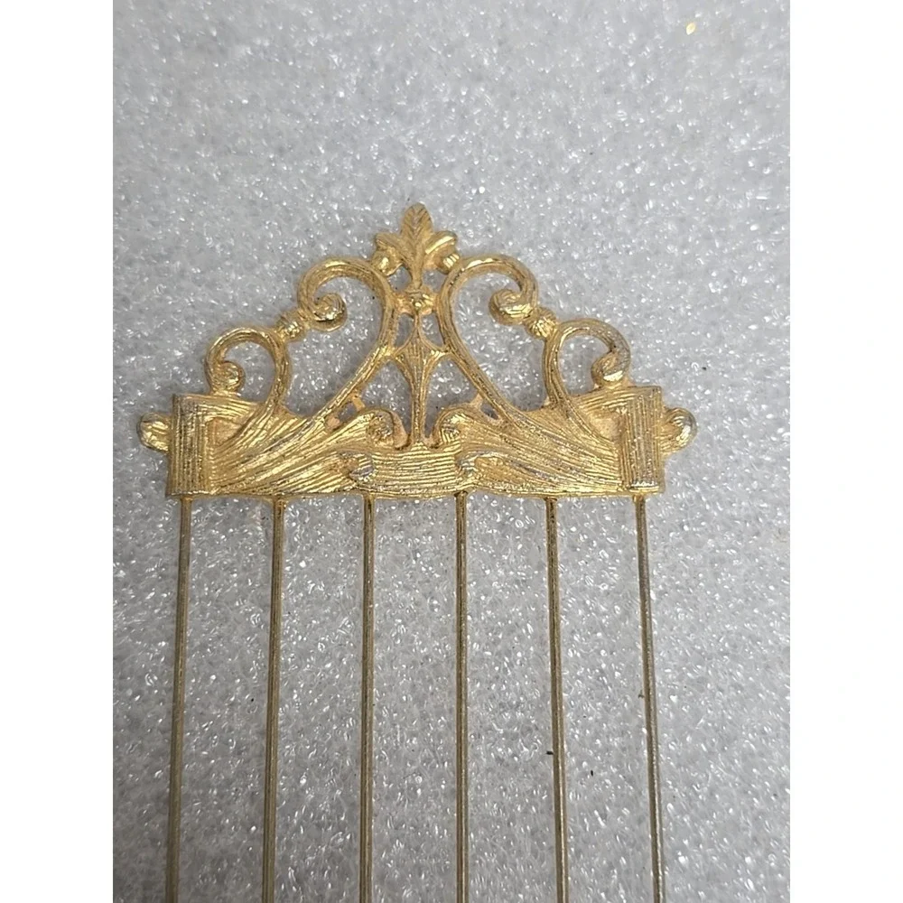 Vtg Goody Metal Hair Pick Comfort Tip‎ Travel Size & Vtg Gold Pick Lot Of 2 READ